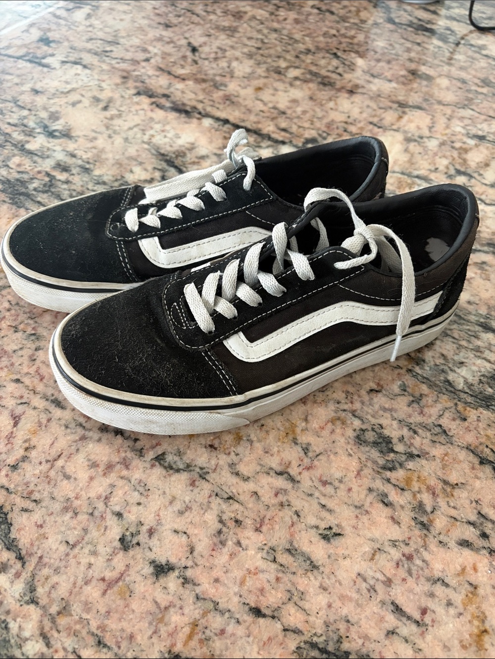 Vans Black and White Old Skool Women’s Low-Top Sneakers
